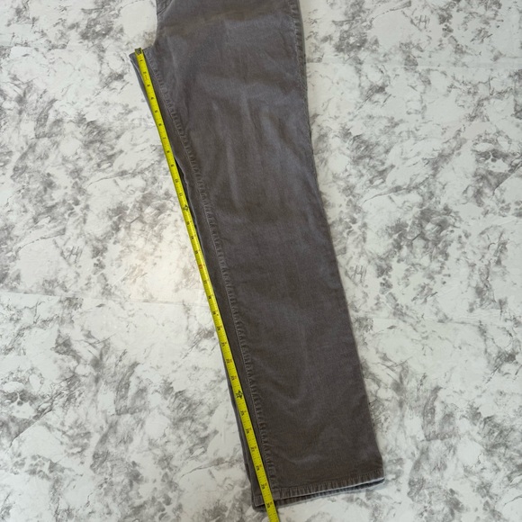 Talbots Womens Jeans Gray Straight Sz 12 FLAWLESS FIVE-POCKET Corduroy - Picture 6 of 10